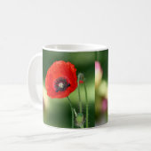 Rote Mohnsamen Tasse (Vorderseite Links)