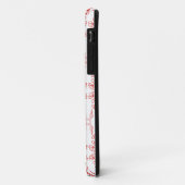 Rote Mohnumrisse, iPhone 5/5s Case-Mate Hülle (Hinten/Links)