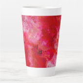 Rote monochromatische Texturen Milchtasse (Vorderseite)