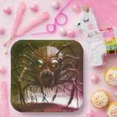 Rote Monster Halloween-Papierteller Pappteller (Party)