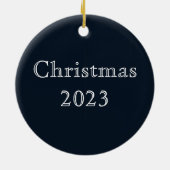 Rote Motte im Nachtgarten Keramik Ornament (Hinten)