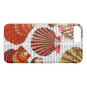 Rote Muscheln Case-Mate iPhone Hülle (Rückseite (Horizontal))