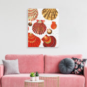 Rote Muscheln Leinwanddruck (Insitu (Wohnzimmer))