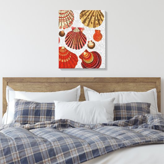 Rote Muscheln Leinwanddruck (Insitu (Schlafzimmer))