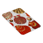 Rote Muscheln Magnet (Rechte Seite)