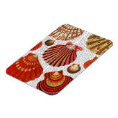 Rote Muscheln Magnet (Linke Seite)
