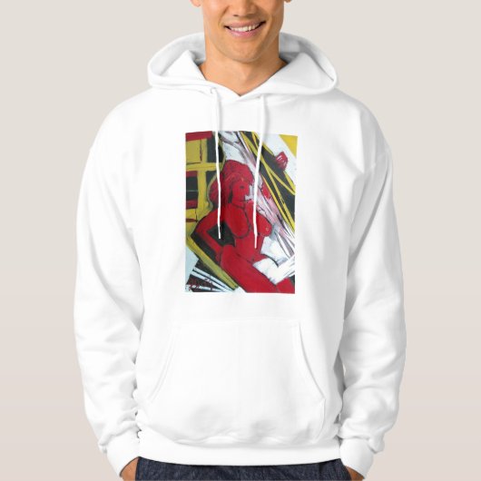 Rote Muse Hoodie (Vorderseite)