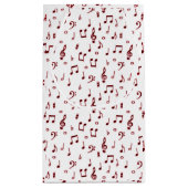 Rote Musik Kleine Geschenktüte (Rückseite)