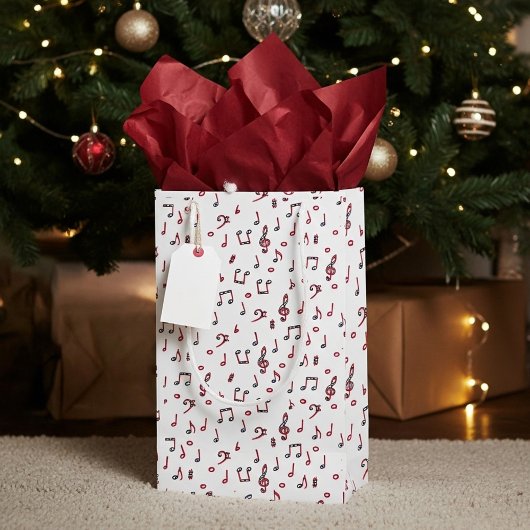 Rote Musik Kleine Geschenktüte