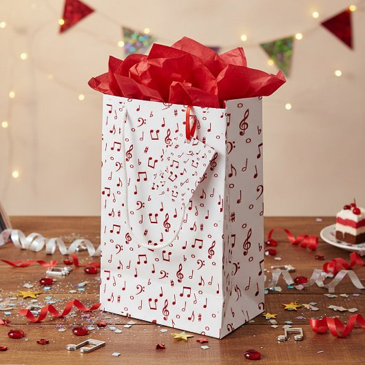 Rote Musik Kleine Geschenktüte