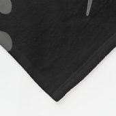 Rote Musiknoten und Silberschwarz Fleecedecke (Ecke)