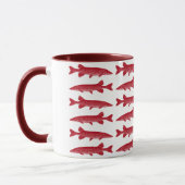Rote Muskie Fische Tasse (Links)