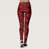 Rote Mutter-Karnation-Anhänger Muttertagsgeschenke Leggings (Rückseite)