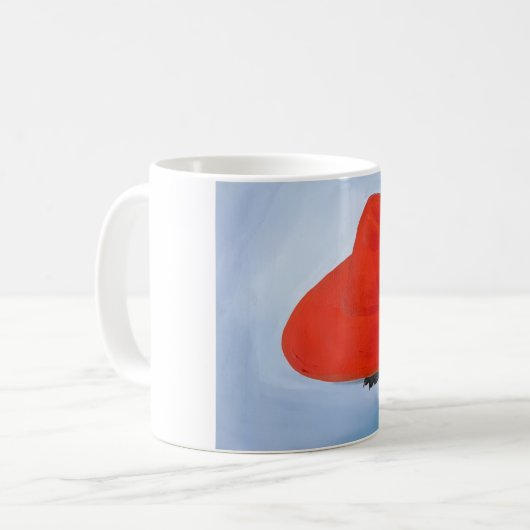 Rote Mütze Kaffeetasse (Vorderseite Links)