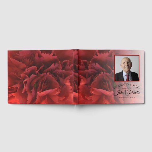 Rote Narbe Blumenfeier Gästebuch (Voll)