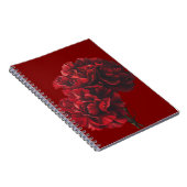 Rote Narben Spiral Foto Notebook Notizblock (Rechte Seite)