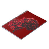 Rote Narben Spiral Foto Notebook Notizblock (Linke Seite)
