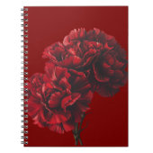 Rote Narben Spiral Foto Notebook Notizblock (Vorderseite)