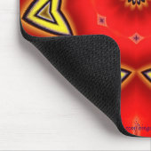 Rote Narzisse Mousepad (Ecke)