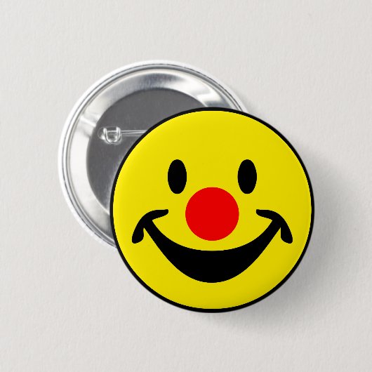 Rote Nase - Gelb + Ihre Ideen Button (Vorne & Hinten)