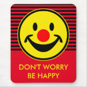 Rote Nase - Gelb + Ihre Ideen Mousepad (Vorne)