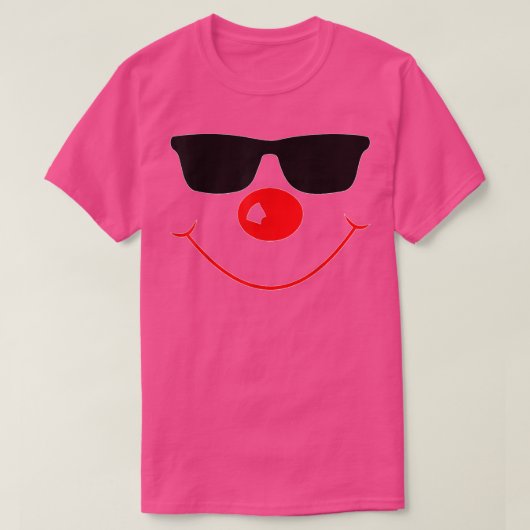 Rote Nase mit Sonnenbrille 2022 T-Shirt (Design vorne)