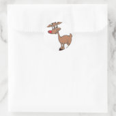 Rote Nase Runder Aufkleber (Tasche)