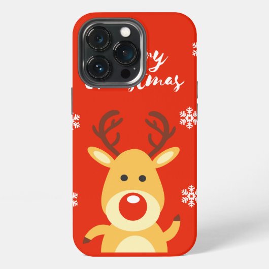 Rote Nasenhirsche iPhone Hülle (Hinten)