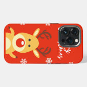 Rote Nasenhirsche iPhone Hülle (Rückseite (Horizontal))