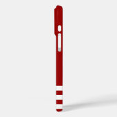 Rote Nautische Seile und Anker Mit Monogramm Case-Mate iPhone Hülle (Rückseite / Links)
