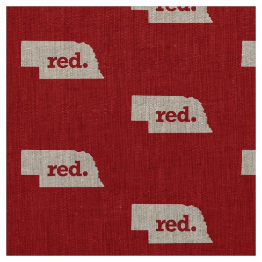 ROTE NEBRASKA STOFF (Muster)