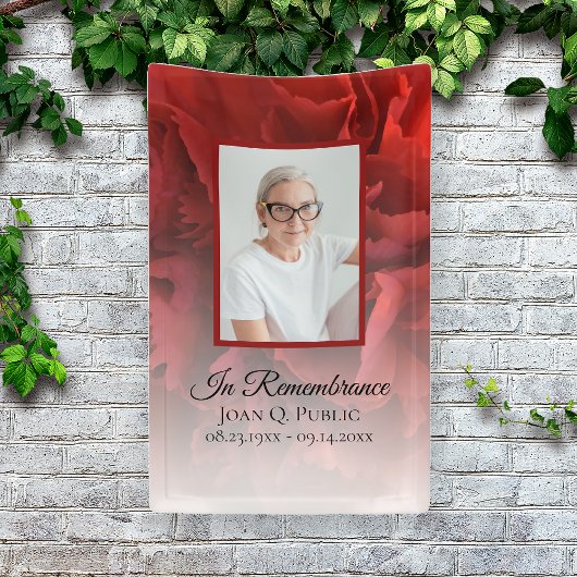Rote Nelke Bläserfeier zur Beerdigung des Lebens Banner