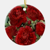 Rote Nelke Blume Ornament (Vorne)
