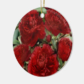 Rote Nelke Blume Ornament (Links)