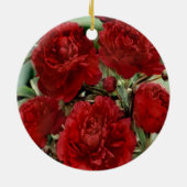 Rote Nelke Blume Ornament (Hinten)