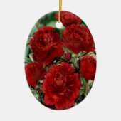 Rote Nelke Blume Ornament (Vorne)