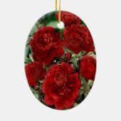 Rote Nelke Blume Ornament (Hinten)