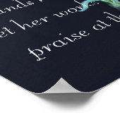 Rote Nelke Muttertagsbibel Vers Sprichwörter Poster (Ecke)