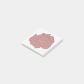 Rote Nelken-Haftnotizen Post-it Klebezettel (angewinkelt)