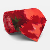 Rote Nelken Krawatte (Gerollt)