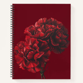 Rote Nelken Notizblock