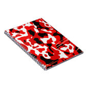 Rote Niederschlag-Camouflage (AOM Entwurf) Notizblock (Rechte Seite)