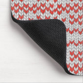 ROTE NORDISCHE STRICKMAUSPAD MOUSEPAD (Ecke)
