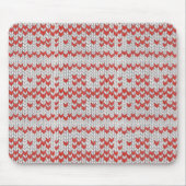 ROTE NORDISCHE STRICKMAUSPAD MOUSEPAD (Vorne)