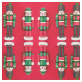Rote Nussknacker-Freunde Stoff (Muster)