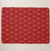 Rote Nussknacker-Sherpa-Decke Sherpadecke (Vorderseite (Horizontal))