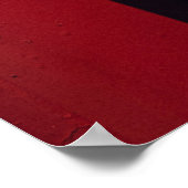 Rote Oberfläche Poster (Ecke)