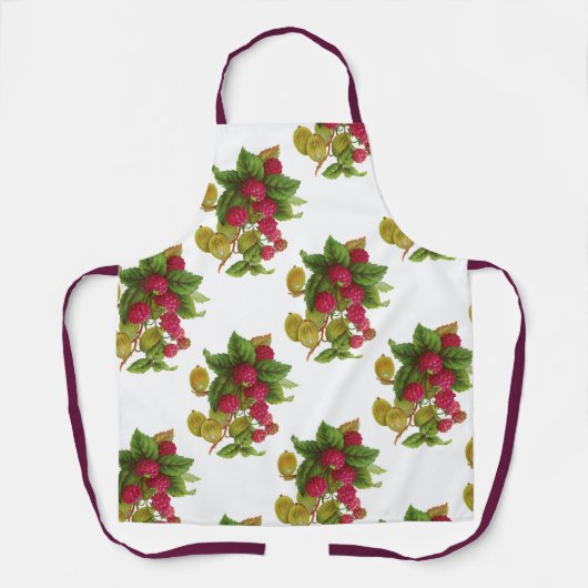 ROTE OBST / RASPBERRIEN TOTE BAG SCHÜRZE (Vorderseite)