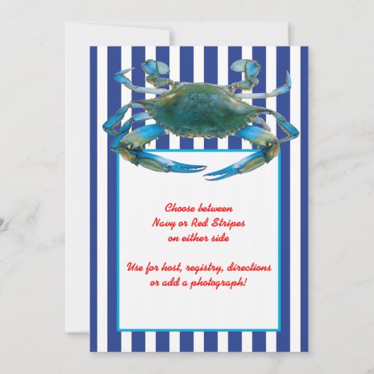 Rote oder Marine, Rote oder Marine Einladung (Rückseite)