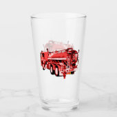 rote Ölgemälde für Feuerwehrfahrzeuge, Glas (Vorderseite)